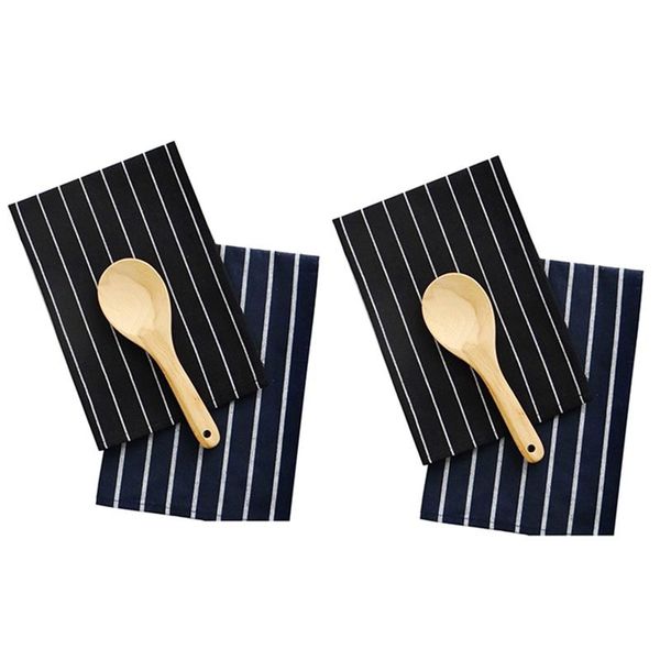 

table napkin 4pcs cotton cloth tea towel absorbent dish scouring pad kitchen towels cleaning handkerchief party dinn