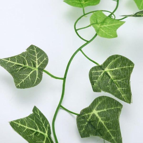 

artificial green leaf garland fake foliage creeper plants vine home wall door decoration leaf hanging vine plant decor supplie