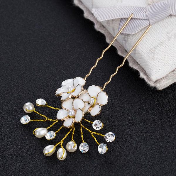 

hair clips & barrettes enamel wedding accessories crystal pearl vine bridal bridesmaid headband women pentagram headpiece branches hairband, Golden;silver