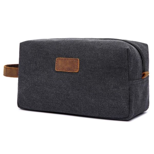 

cosmetic bags & cases men's makeup bag men travel toiletry canvas leather organizer