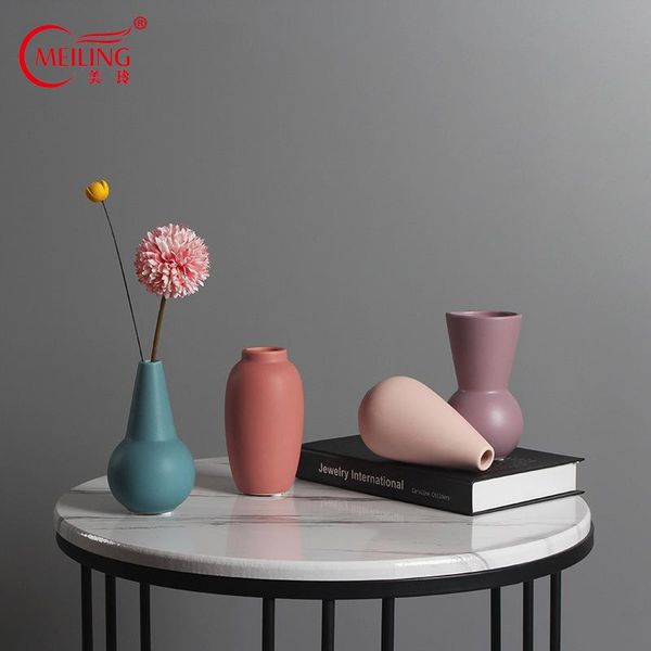 

small flower vases decoration home morandi ceramic vase filler purple blue for dining table creative decorative vase container