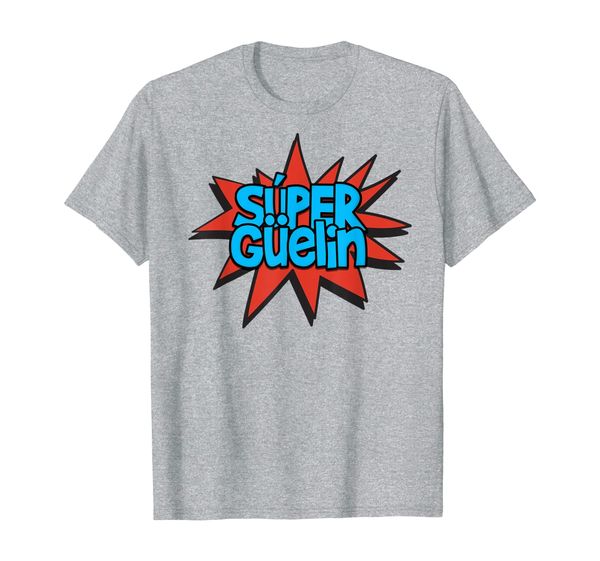 

spanish grandparent - guelin abuelo / abuela super hero t-shirt, White;black