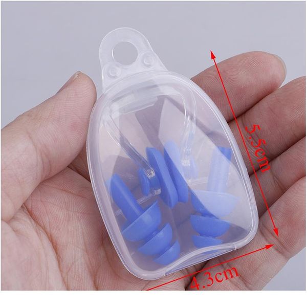 

soft swimming earplugs nose clip case protective prevent water protection ear plug waterproof soft sile swim dive jlluot