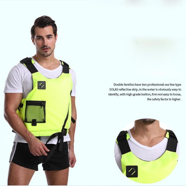 

life vest & buoy adults jacket aid kayak ski buoyancy fishing boat watersport play water sports safety drop p901