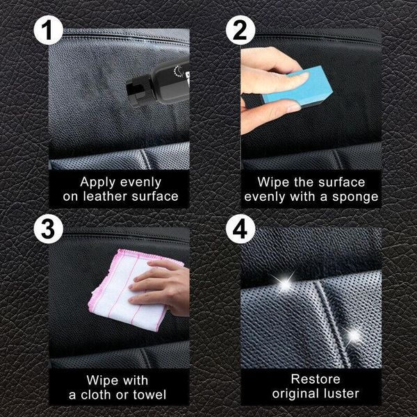 

car cleaning tools paste refurbishment agent restorer with sponge interior