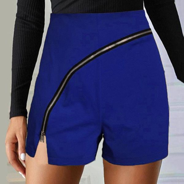 

women's shorts summer ladies fashion high waist sports casual loose zipper decorate wide leg design female, White;black