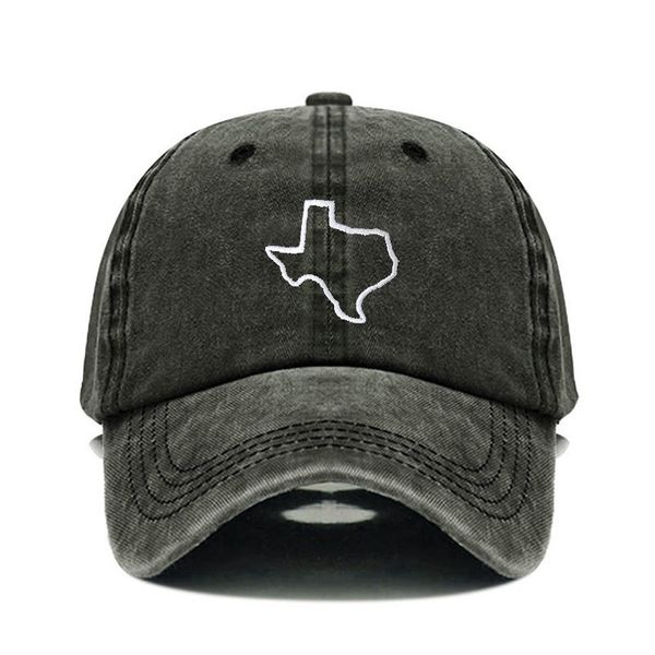 2021 Новый винтажный промытый хлопок Texas вышивка бейсбол для мужчин женщин папа шляпа гольф шапки Snapback Cap Dropshipping