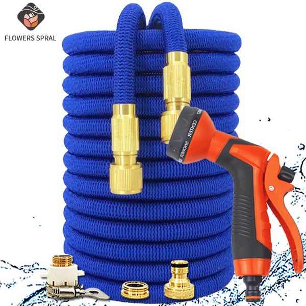 

watering equipments 2021 garden hose 1/2 expandable magic flexible high pressure car wash irrigation tool sprayer