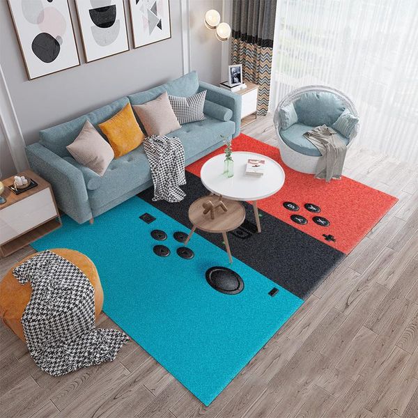 

carpets est waterproof cartoon carpet game controller print area rugs non-slip washable for living room bedroom decor mats