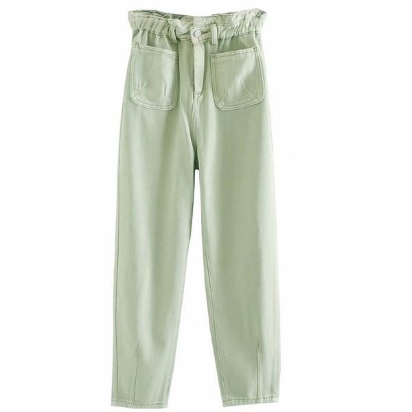 

women's jeans catonatoz 2253 summer mom pants denim harem strethy high waist fashion loose casual vintage female femme, Blue