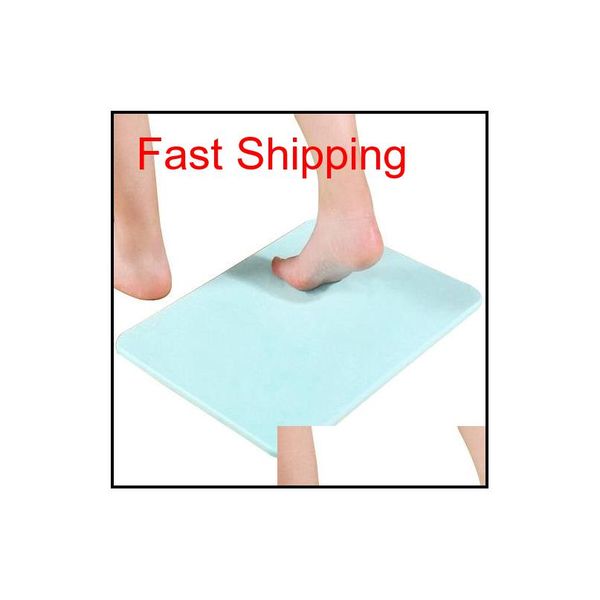 

40*30cm diatom mud anti-slip absorbent fast drying ultra absorbent mat bathroom mat diatomite soak water clean and maintain fast cqmal gsngt