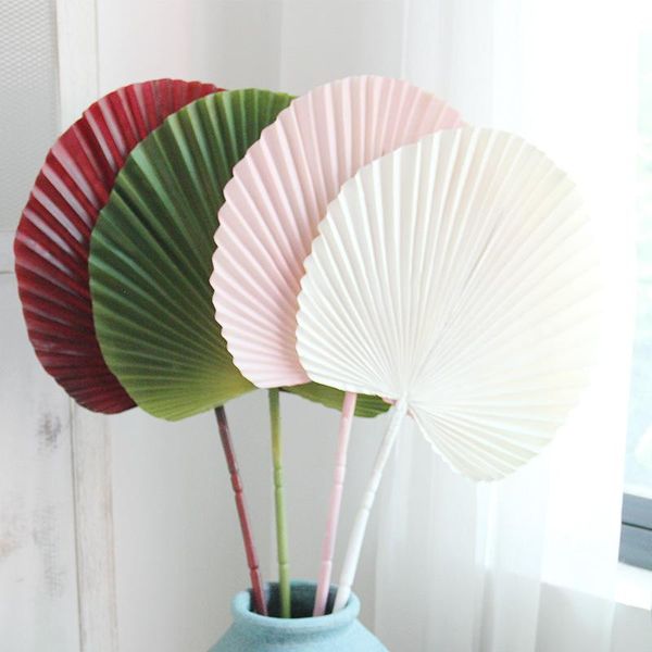 

decorative flowers & wreaths 8 kinds fake leaves green plastic artificial leaf palm interior decoration decorations diy flower arrangement p