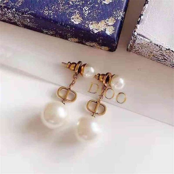 

70% off outlet online pearl temperament about wind female s925 silver needle round face girl thin earrings, Golden