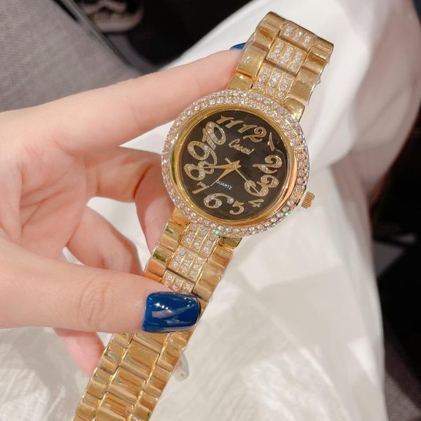 

wristwatches crystal number face women watches with rhinestone fashion ladies watch wristwatch for, Slivery;brown
