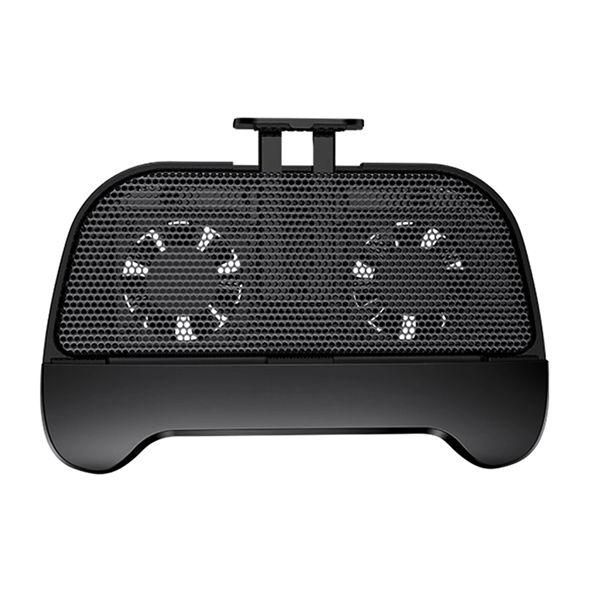 

mobile phone cooling radiator, handheld cooler bracket mobile phone charger controller gamepad (with dual fans)