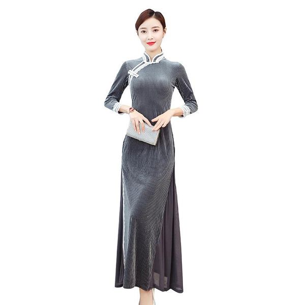 

ethnic clothing chinese traditional dress qipao for women fashion vintage cheongsam the electric wave that never goes away, Red