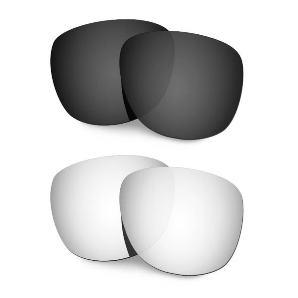 

sunglasses hkuco polarized replacement lenses for trillbe x black/silver 2 pairs, White;black