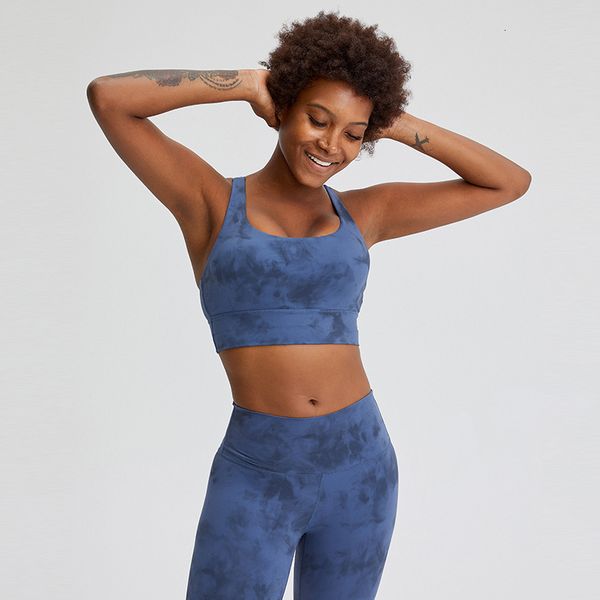 

tracksuits sport suit straight 2021 fitness sports department cross back yoga running bra, Gray