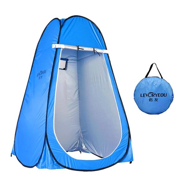 

levoryeou privacy shower tent portable outdoor sun shelter camp toilet changing dressing room with storage bag