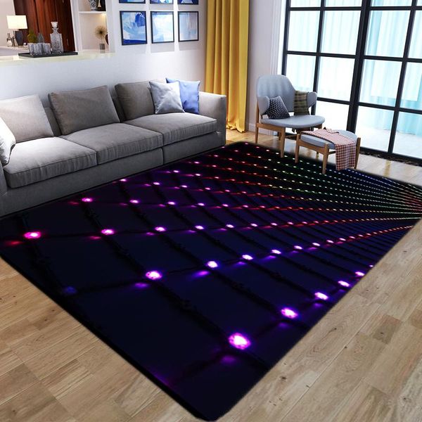 

carpets nordic style geometric art painted floor mat door anti-slip carpet bedroom living room children's home decoration
