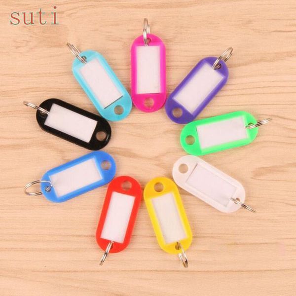 

keychains suti 20pcs el numbered abs plastic key tags keychain chain ring, Silver