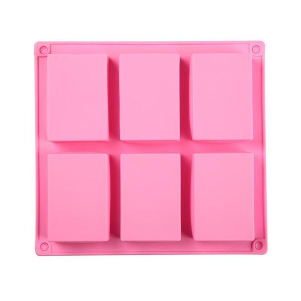 

craft tools silicone pudding candy mold 6 cavity square candle decorating handmade supplies soap mould h7w9
