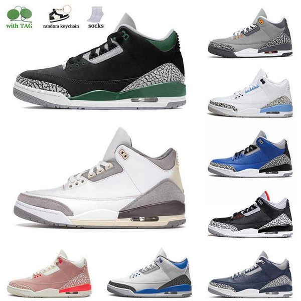 

jumpman 3s mens designer basketball shoes 3 trainers size 13 a ma maniere racer blue georgetown midnight navy black cement pine greena37