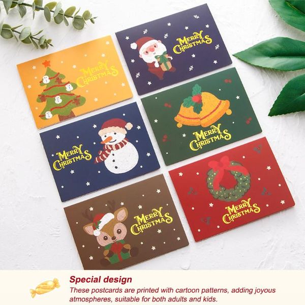 

greeting cards 10 sets kraft gift merry chritmas year kids set handmade baby shower invitations accessories