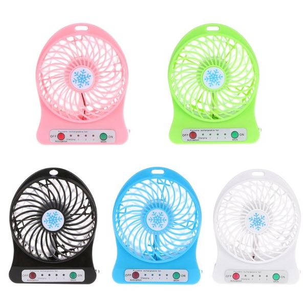 

electric fans portable led light fan air cooler mini desk usb third wind