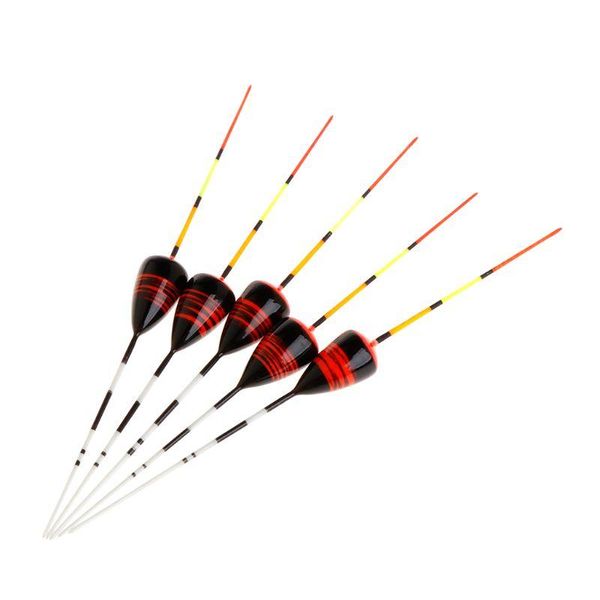

fishing accessories 5 pcs/set float small fish ice carp trout fluorescent shallow water shaft wood floats stick tackle