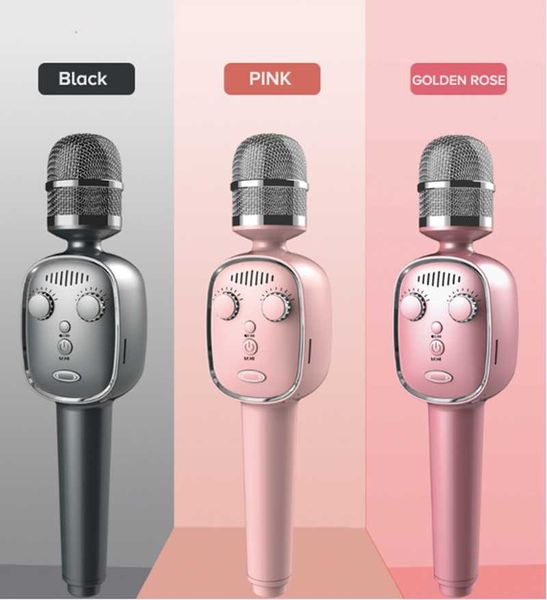 

macaron cutie y6 kids wireless bluetooth karaoke microphone with speaker