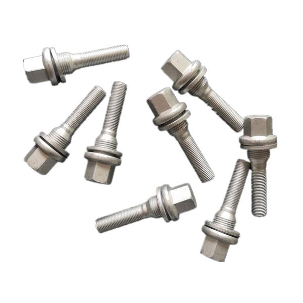 

m12 x 1.25 dacromet wheel long thread bolt bolts flat seat washer tires bolts for citroen peugeot 301 3008 308 406 607