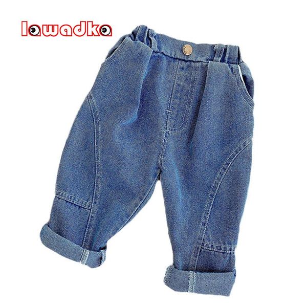 

jeans lawadka for girls spring autumn baby girl boy clothes high waist pants fashion children's trousers age 1-6years old, Blue