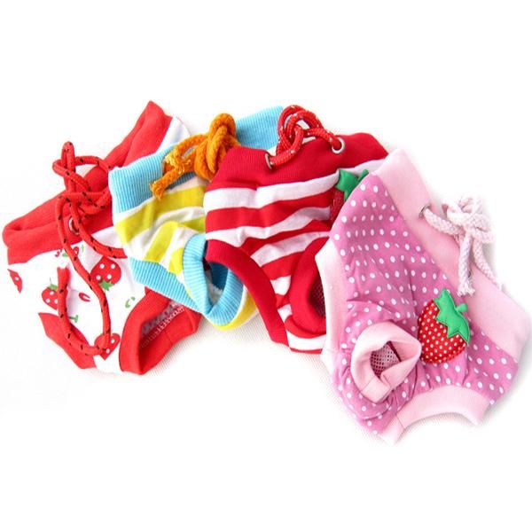 

dog apparel 2021 pet short sanitary diaper striped style lovely underwear puppy panty shorts clothes clothing #.