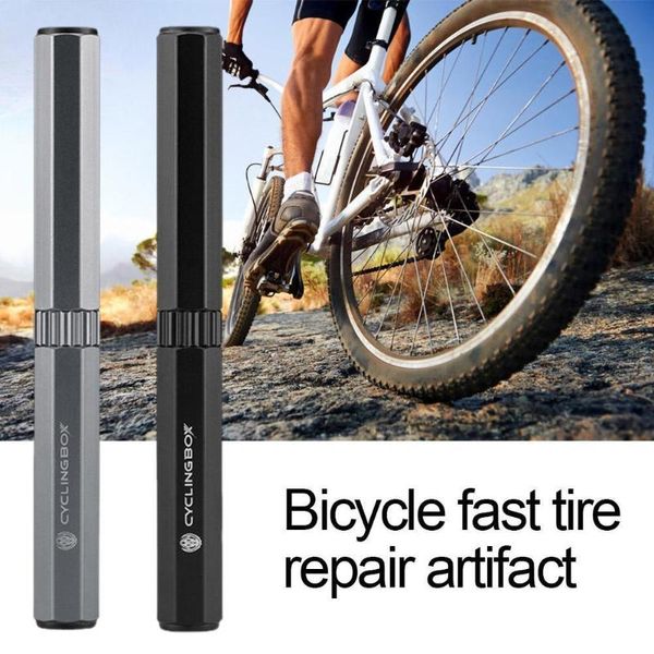 

tools 1 set bicycle tubeless tire repair kit drill rubber strips tyre puncture sealant