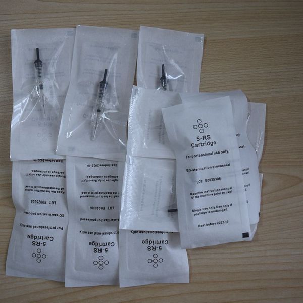 

tattoo needle 100pcs r rs flat disposable sterilized permanent makeup cartridge needles tips for eyebrow lip agulha easy click