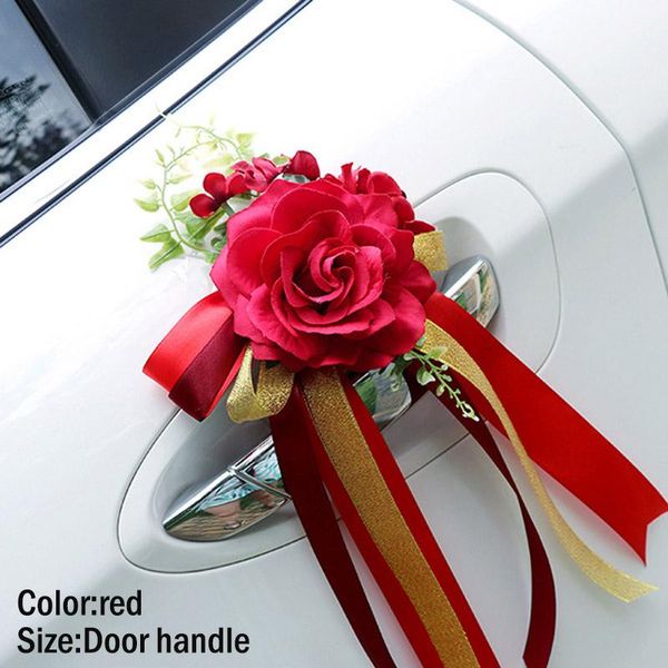 

decorative flowers & wreaths wedding car decoration flower door handles rearview mirror decorate artificial twel889