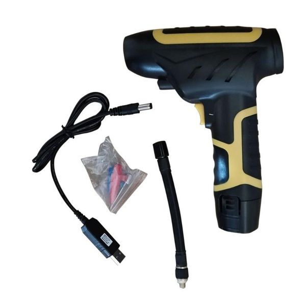 

inflatable pump portable handled digital air compressor usb rechargable car
