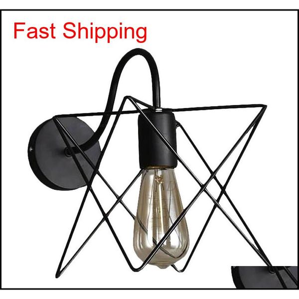 

vintage iron cage wall lamp retro loft corridor stairs lamp light bathroom bathroom wall lights fixtur qylugk new_dhbest