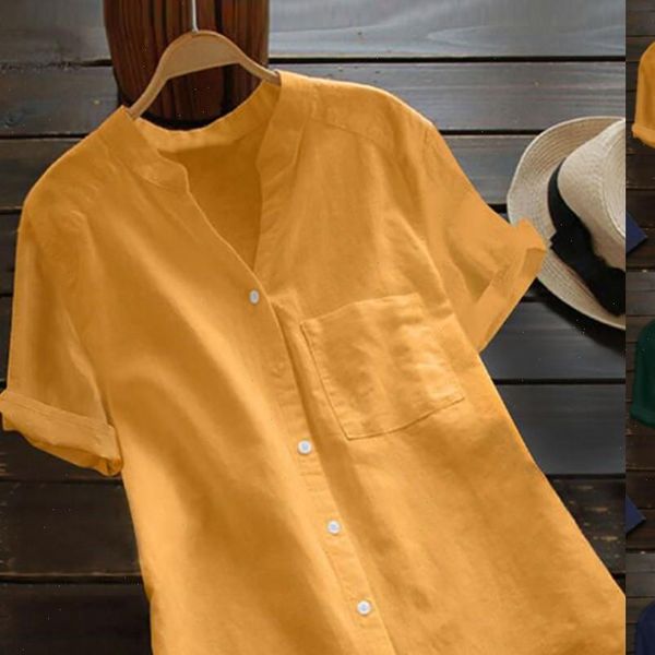 

women summer short sleeve blouse woman ladies cotton linen blouse female casual shirts blusa feminina plus size s 2xl, White