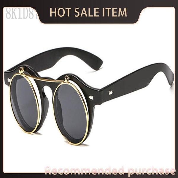 

8k1d87 sunglasses sunglases klxlb flip glasses vintage retro for sunglass sun men cover sunglasses round designer women raebu, White;black