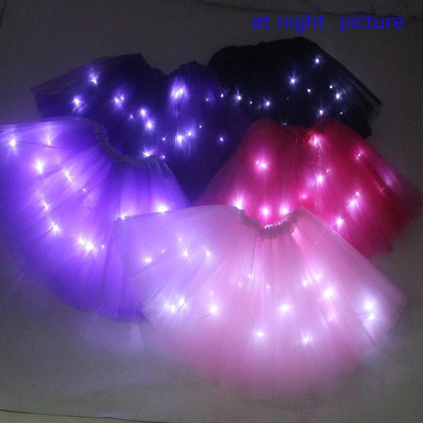 

skirts children dance wear latest professional led lights tutu skirt for girls