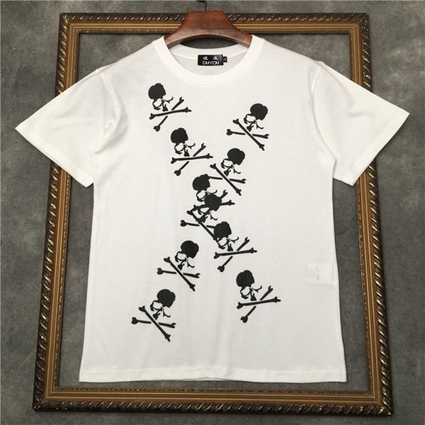 

2021 new barrett men's short-sleeved t-shirt cross skull pattern women t shirts|streetwear 2191001620 hmau, White;black