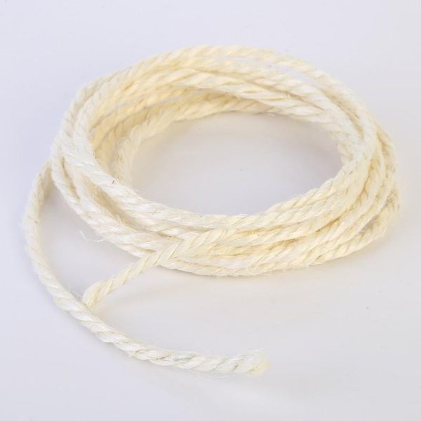 

cat toys drop 3/5m natural sisal rope scratching post diy desk foot chair legs binding material for sharpen claw
