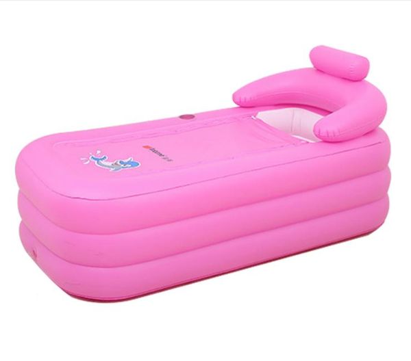 

bathing tubs & seats household inflatable bath insulation folding barrel portable large men and women thickening