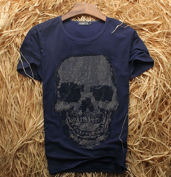 

2021 new luxury design of diamonds 100% cotton mens tees designer men tshirt vttc, White;black