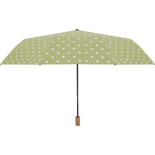 

umbrellas pongee fabric rain umbrella 3 fold promotional sunny and rainy parasol