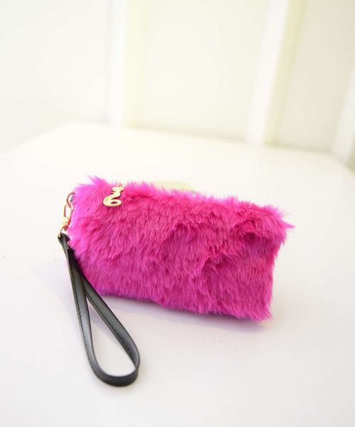 

hbp 2021 new korean rabbit hair handbag banquet fashion women's zero purse