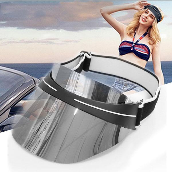 

outdoor hats sun hat female summer visor anti-ultraviolet hollow protection cycling lens, Black;white