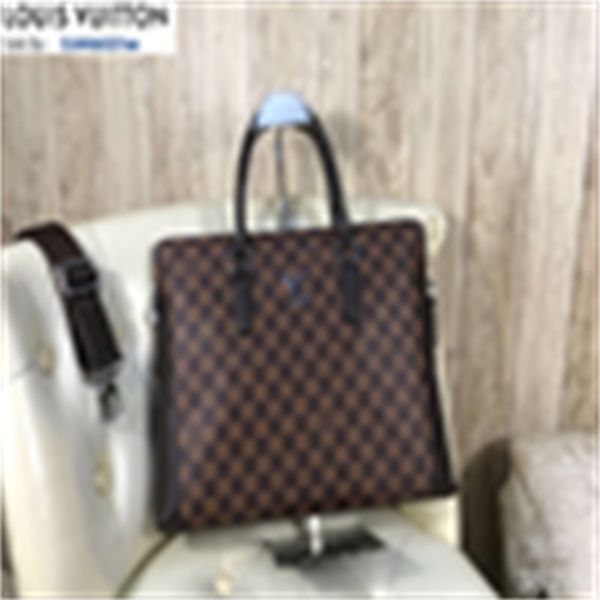 

iconic brown messenger brand bags briefcase designer men handbags shoulder luxury bags totes m1817-1 cross body traditional handles chec